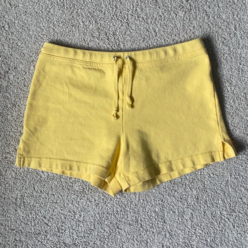 Rare Adorable Yellow Y2K Energie Small Drawstring Shorts - Picture 2 of 8